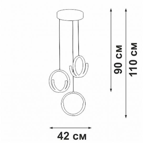 Подвесной светильник Vitaluce V30480-1/3S Подвесной светильник Vitaluce V30480-1/3S