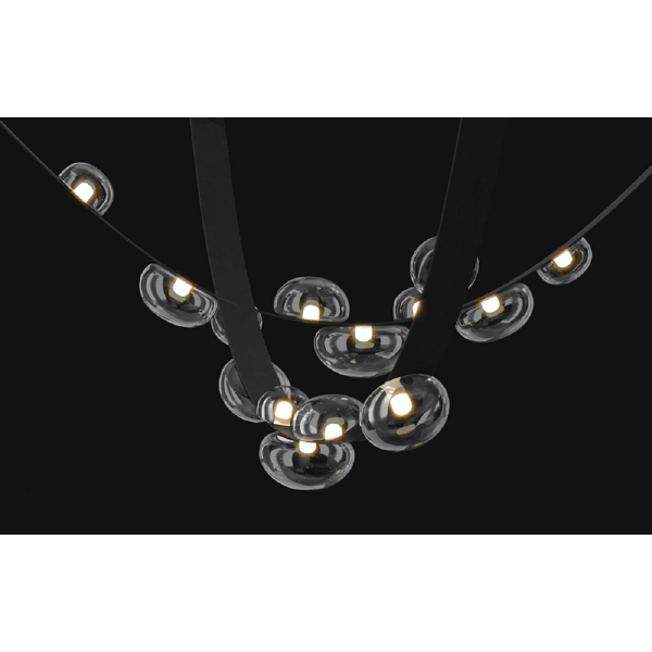 Подвесной светодный светильник Crystal Lux Bosque SP7 L3000 Black/Transparent Подвесной светодный светильник Crystal Lux Bosque SP7 L3000 Black/Transparent