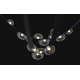 Подвесной светодный светильник Crystal Lux Bosque SP7 L3000 Black/Transparent