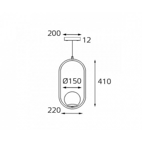 Подвесной светильник Italline Bolla SP 6239 brass Подвесной светильник Italline Bolla SP 6239 brass