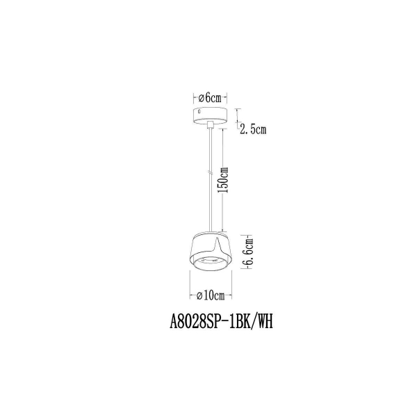 Подвесной светильник Arte Lamp Amaks A8028SP-1WH Подвесной светильник Arte Lamp Amaks A8028SP-1WH