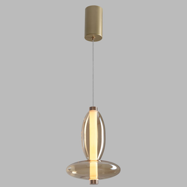 Подвесной светодиодный светильник Crystal Lux Quasar SP10W Led Amber Подвесной светодиодный светильник Crystal Lux Quasar SP10W Led Amber