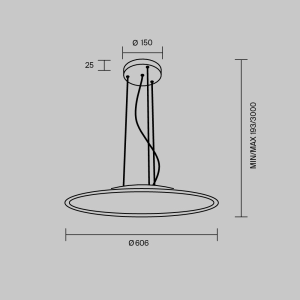Подвесной светильник Maytoni MOD471PL-L57BK