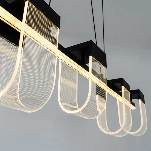 Подвесной cветильник LED4U L7707-1200 BK Подвесной cветильник LED4U L7707-1200 BK