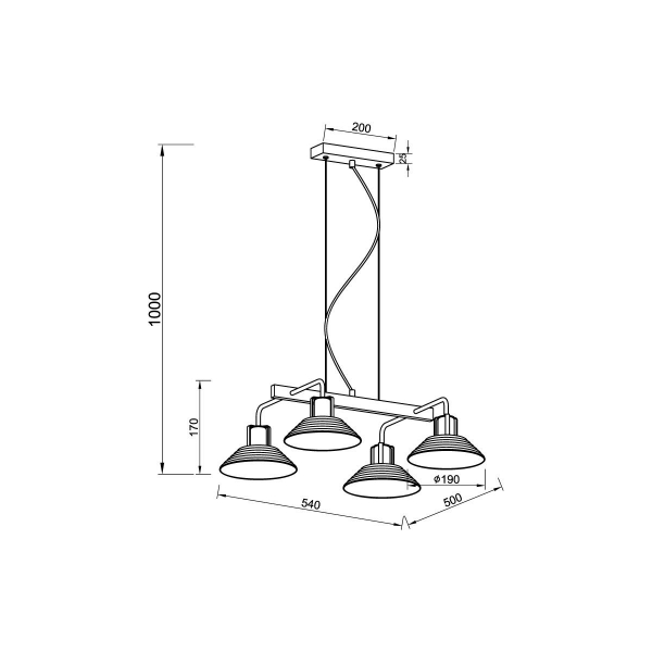 Подвесной светильник Vele Luce Intrigo VL5822P04 Подвесной светильник Vele Luce Intrigo VL5822P04