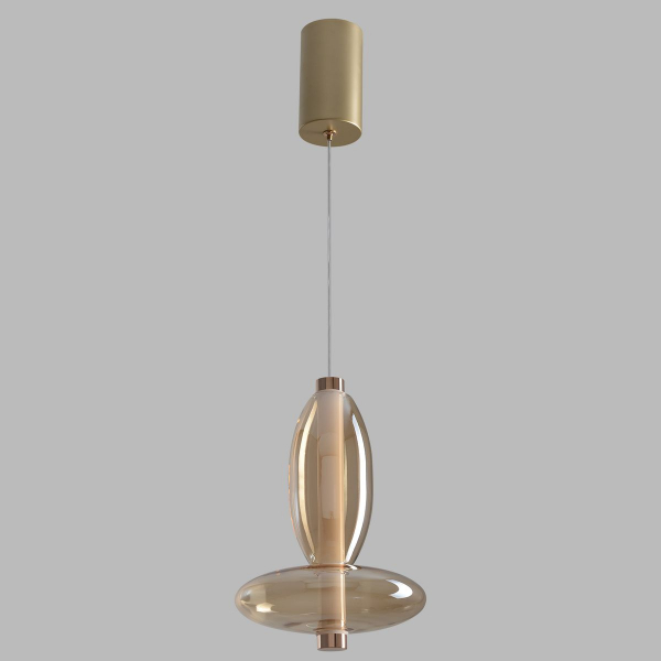 Подвесной светодиодный светильник Crystal Lux Quasar SP7W Led Amber Подвесной светодиодный светильник Crystal Lux Quasar SP7W Led Amber