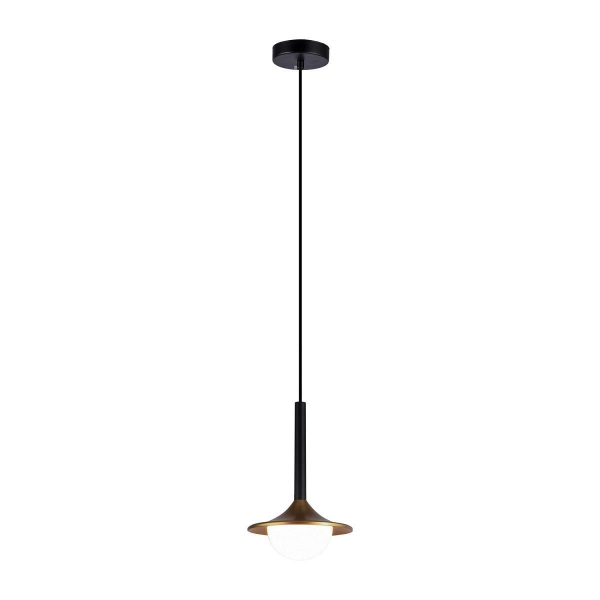 Подвесной светодиодный светильник Gerhort G51210/1BK+GD WT Подвесной светодиодный светильник Gerhort G51210/1BK+GD WT
