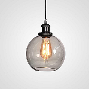 Подвесной светильник Imperium Loft Loft Clear Glass Sphere Cloche Дымчатый 377316-22