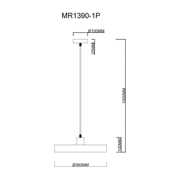 Подвесной светильник MyFar Ria MR1390-1P Подвесной светильник MyFar Ria MR1390-1P