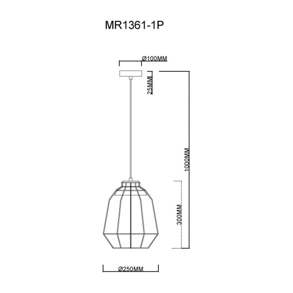 Подвесной светильник MyFar Hill MR1361-1P Подвесной светильник MyFar Hill MR1361-1P