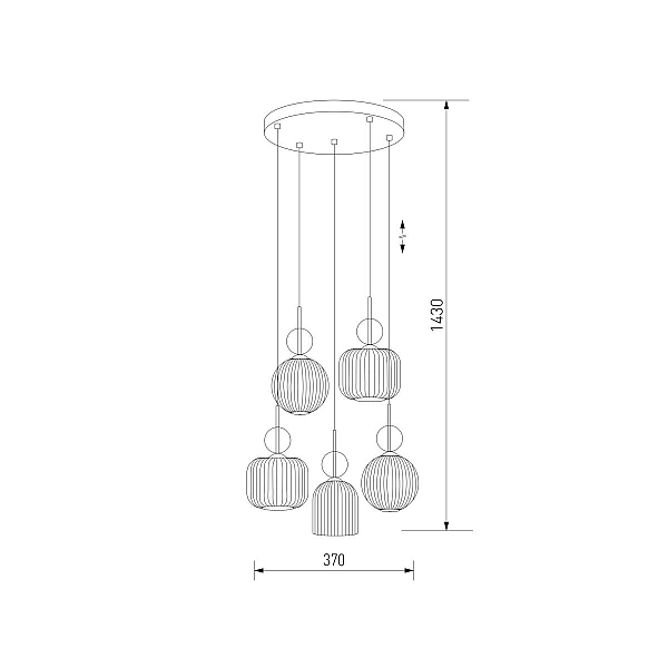 Подвесной светильник TK Lighting 11043 Sophia Cognac a071826