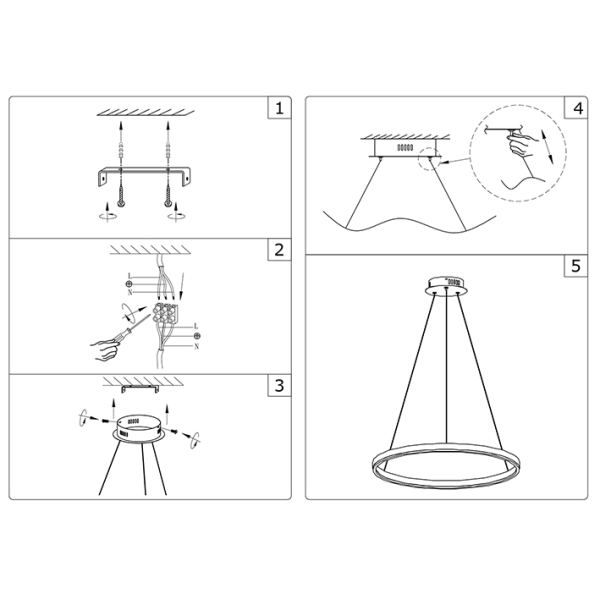 Подвесной светодиодный светильник Kink Light Тор 08214,19A(3000K)