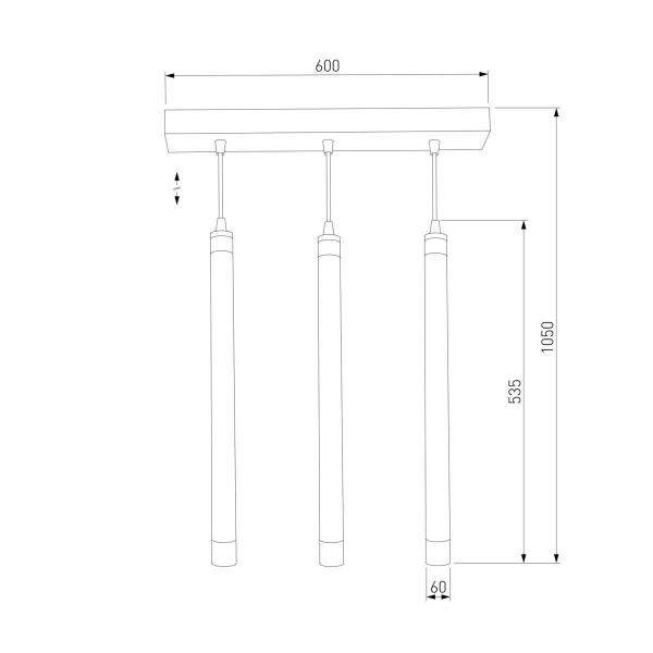 Подвесной светильник Eurosvet 50133/3 LED бронза Подвесной светильник Eurosvet 50133/3 LED бронза