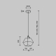 Подвесной светильник Modelux Modestyle MS.154.150 BS