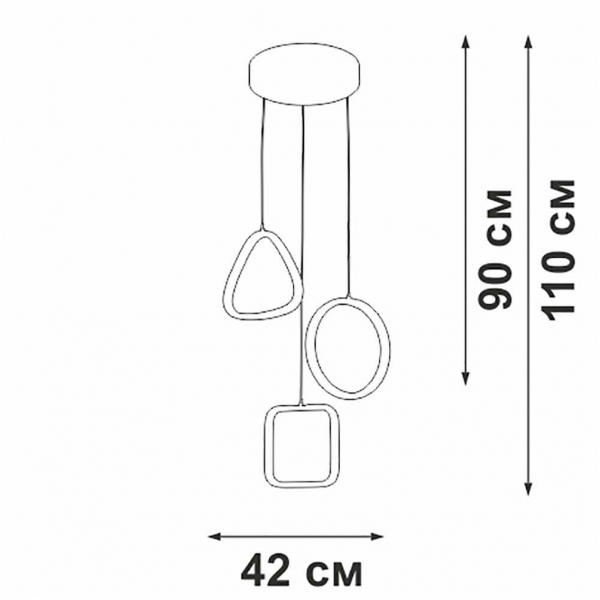 Подвесной светильник Vitaluce V30470-0/3S Подвесной светильник Vitaluce V30470-0/3S