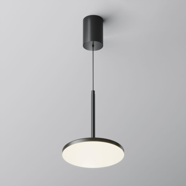 Подвесной светодиодный светильник Maytoni Technical Plato P076PL-L12W4K-B Подвесной светодиодный светильник Maytoni Technical Plato P076PL-L12W4K-B