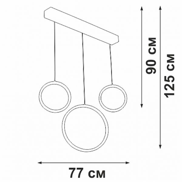 Подвесной светильник Vitaluce V3050-0/3S Подвесной светильник Vitaluce V3050-0/3S