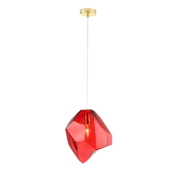 Подвесной светильник Crystal Lux NUESTRO SP1 GOLD/RED Подвесной светильник Crystal Lux NUESTRO SP1 GOLD/RED