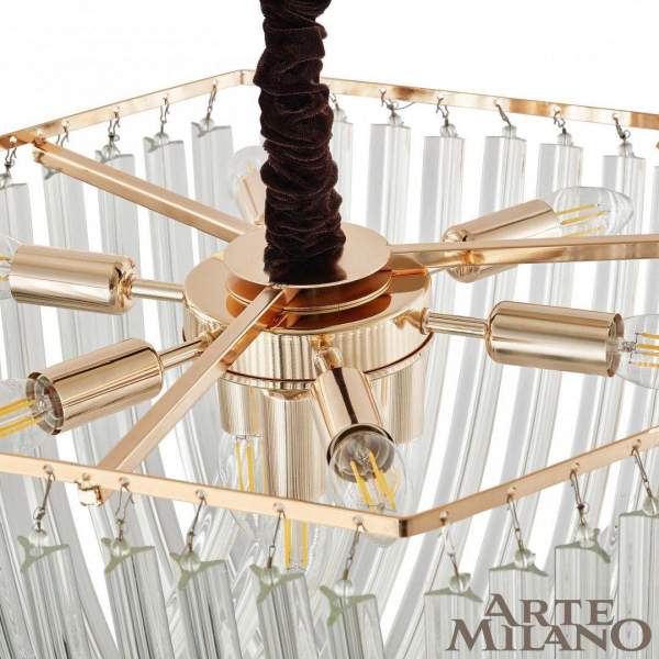 Подвесной светильник Arte Milano S.97378.D600.H430.E14.9 G Подвесной светильник Arte Milano S.97378.D600.H430.E14.9 G