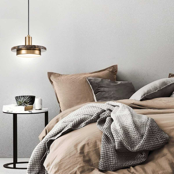 Подвесной светильник Escada 10260/1 LED*12W Brass/Brown marble Подвесной светильник Escada 10260/1 LED*12W Brass/Brown marble