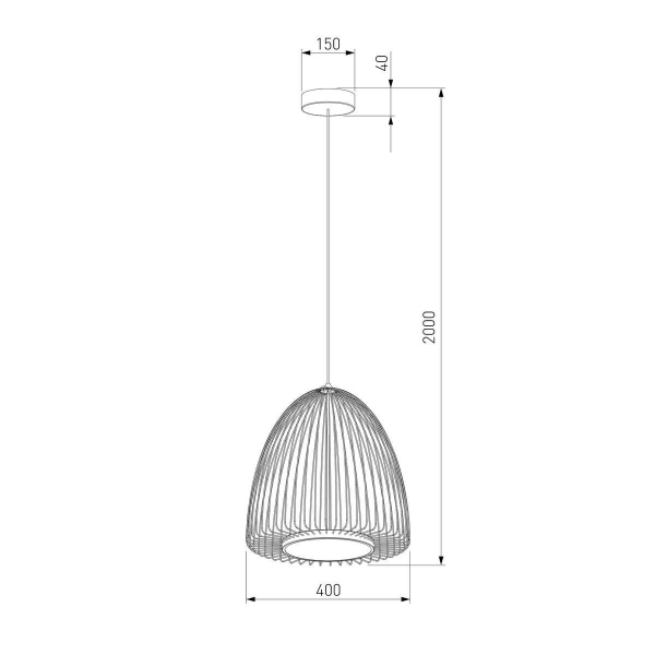Подвесной светодиодный светильник Eurosvet Comodita 40010/1 LED черный Подвесной светодиодный светильник Eurosvet Comodita 40010/1 LED черный