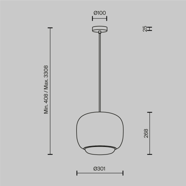 Подвесной светильник Maytoni Modern Brio MOD466PL-L12W3K