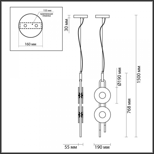 Подвесной светодиодный светильник Odeon Light Exclusive Modern Magnet 5407/23L Подвесной светодиодный светильник Odeon Light Exclusive Modern Magnet 5407/23L
