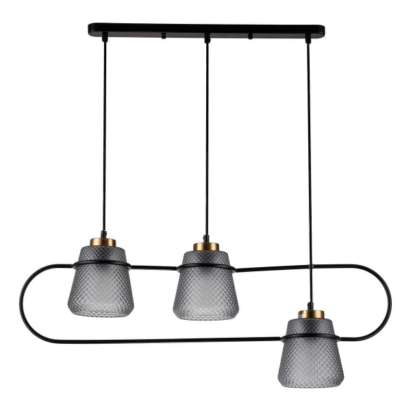 Подвесной светильник Indigo Astratto 11016/3P Black V000158 Подвесной светильник Indigo Astratto 11016/3P Black V000158