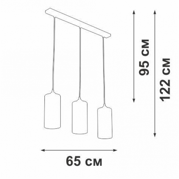 Подвесной светильник Vitaluce V2732-1/3S Подвесной светильник Vitaluce V2732-1/3S
