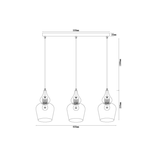 Подвесной светильник Vele Luce Simone VL5564P23 Подвесной светильник Vele Luce Simone VL5564P23