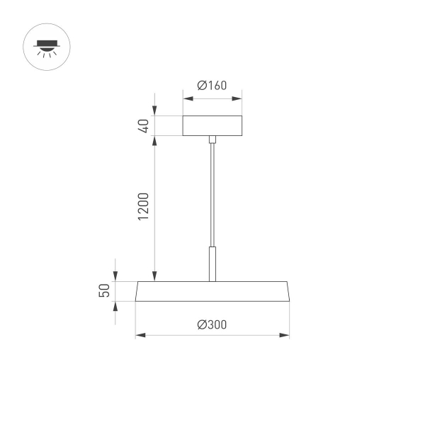 Подвесной светодиодный светильник Arlight SP-Elegant-R300-17W Warm3000 033914(1) Подвесной светодиодный светильник Arlight SP-Elegant-R300-17W Warm3000 033914(1)