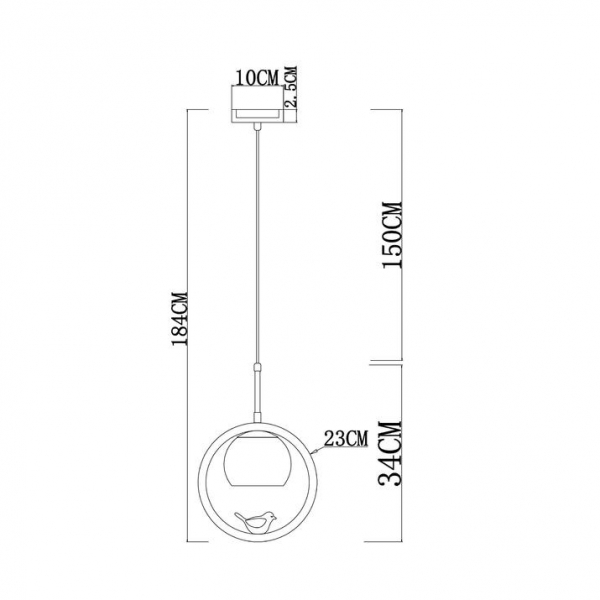 Подвесной светильник Arte Lamp Caprice A4182SP-1BR Подвесной светильник Arte Lamp Caprice A4182SP-1BR