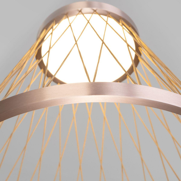Подвесной светодиодный светильник Eurosvet Cesta 40016/1 LED коричневый Подвесной светодиодный светильник Eurosvet Cesta 40016/1 LED коричневый
