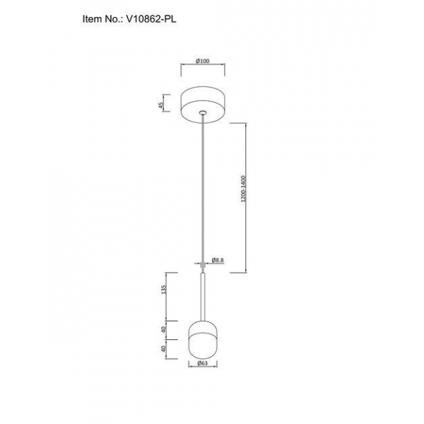 Подвесной светодиодный светильник Moderli Drop V10862-PL Подвесной светодиодный светильник Moderli Drop V10862-PL