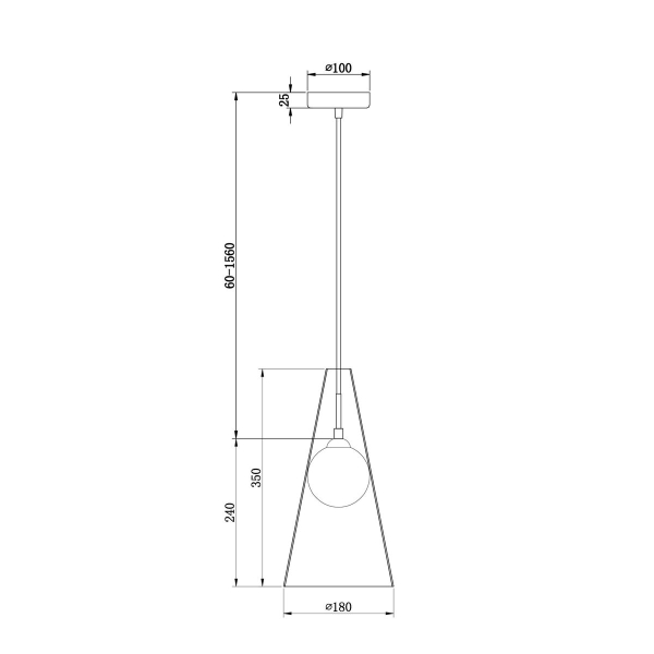 Подвесной светильник Freya Toper FR5389PL-01BS