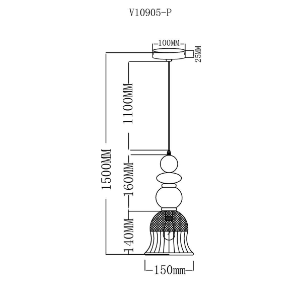 Подвесной светильник Moderli Glassy V10905-P Подвесной светильник Moderli Glassy V10905-P