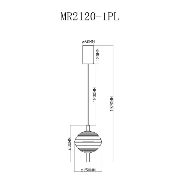 Подвесной светодиодный светильник MyFar Claire MR2120-1PL Подвесной светодиодный светильник MyFar Claire MR2120-1PL