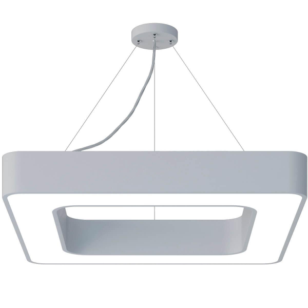 Подвесной светодиодный cветильник Geometria ЭРА Quadro SPO-161-W-40K-060 60Вт 4000К белый Б0050582 Подвесной светодиодный cветильник Geometria ЭРА Quadro SPO-161-W-40K-060 60Вт 4000К белый Б0050582