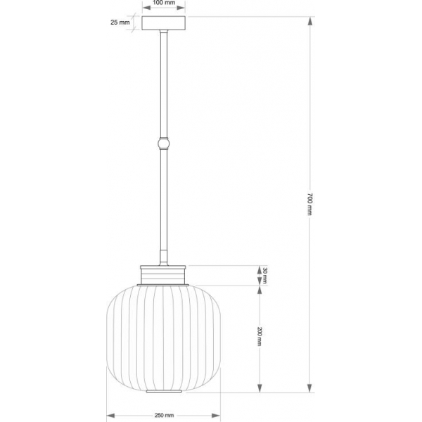 Подвесной светильник KUTEK ALBA ALB-ZW-1(P)250