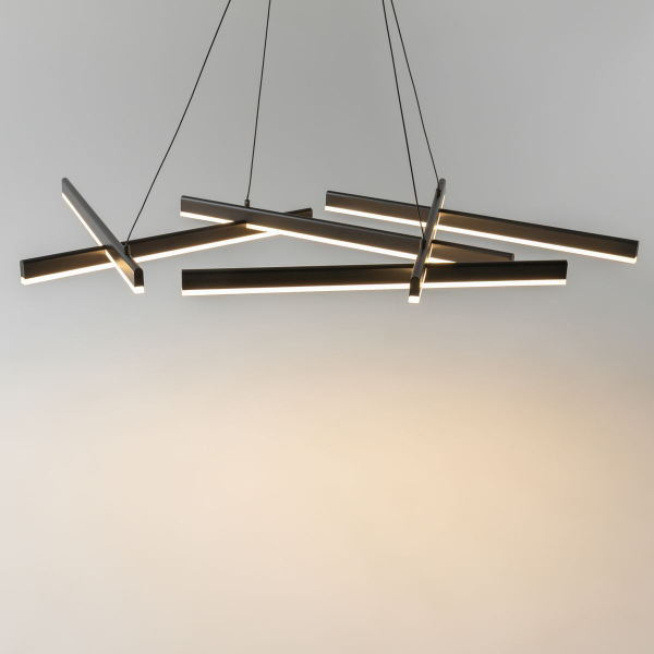 Подвесной светодиодный светильник Maytoni Line MOD016PL-L80BK