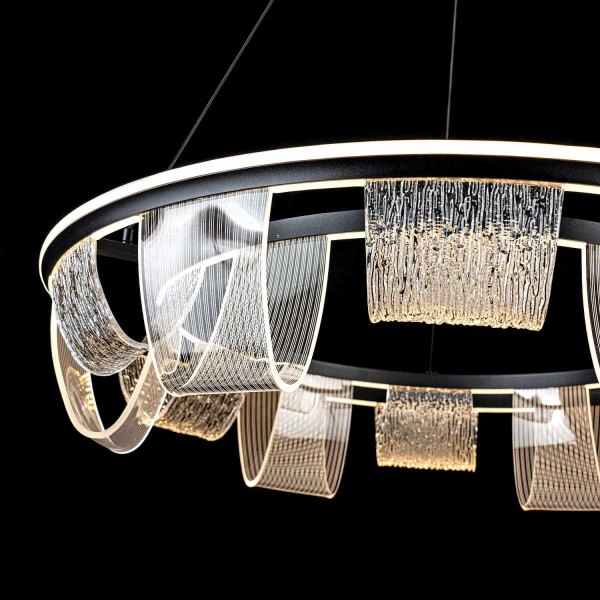 Подвесной cветильник LED4U L7706-800 BK Подвесной cветильник LED4U L7706-800 BK