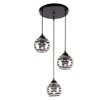 Подвесной светильник ЭкономСвет 10247/3BK SM+CL