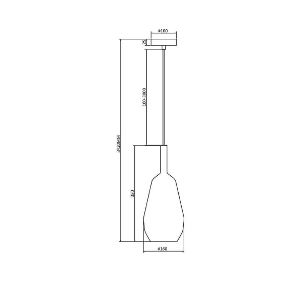 Подвесной светильник Maytoni Duality MOD271PL-01B8