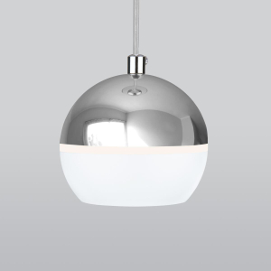 Подвесной светодиодный светильник Elektrostandard DLS023 9W 4200K белый/хром a047803