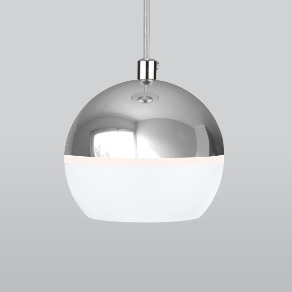 Подвесной светодиодный светильник Elektrostandard DLS023 9W 4200K белый/хром a047803