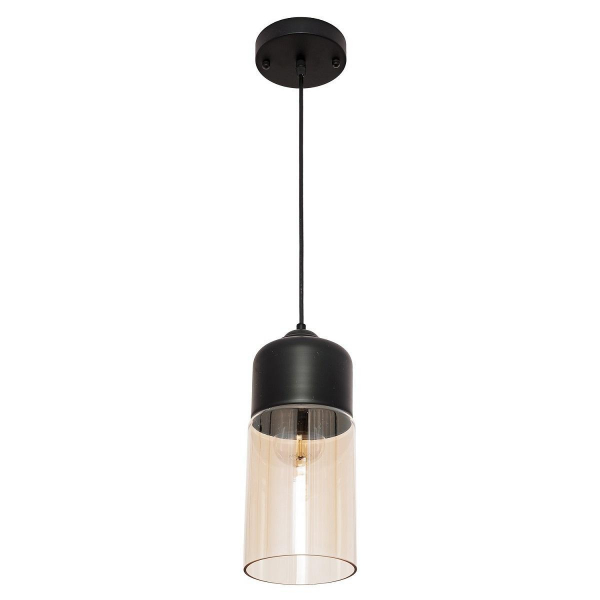 Подвесной светильник Gerhort G51129/1C BK BK+CL Подвесной светильник Gerhort G51129/1C BK BK+CL
