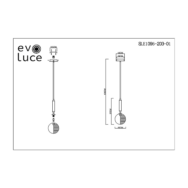 Подвесной светильник Evoluce Aveiro SLE1096-203-01