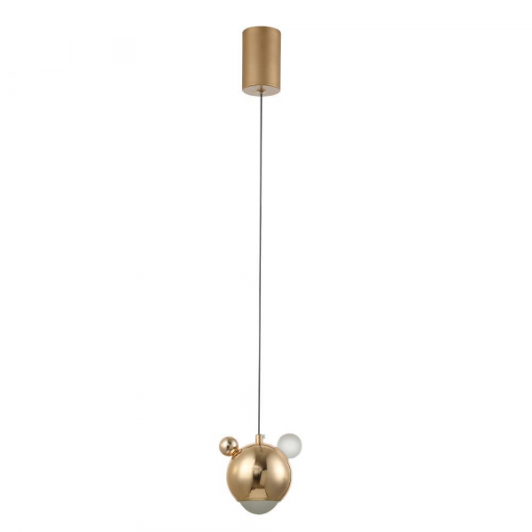 Подвесной светодиодный светильник Crystal Lux Amigo SP Led Gold Подвесной светодиодный светильник Crystal Lux Amigo SP Led Gold