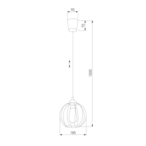 Подвесной светильник TK Lighting 1644 Galaxy 1 Подвесной светильник TK Lighting 1644 Galaxy 1