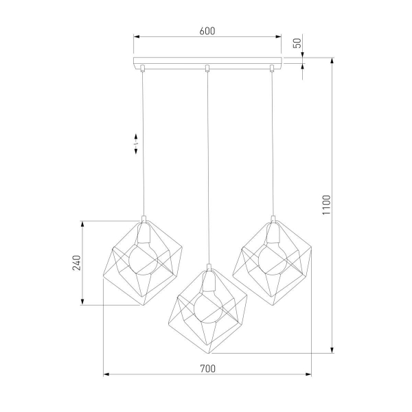 Подвесной светильник TK Lighting 190 Alambre Подвесной светильник TK Lighting 190 Alambre